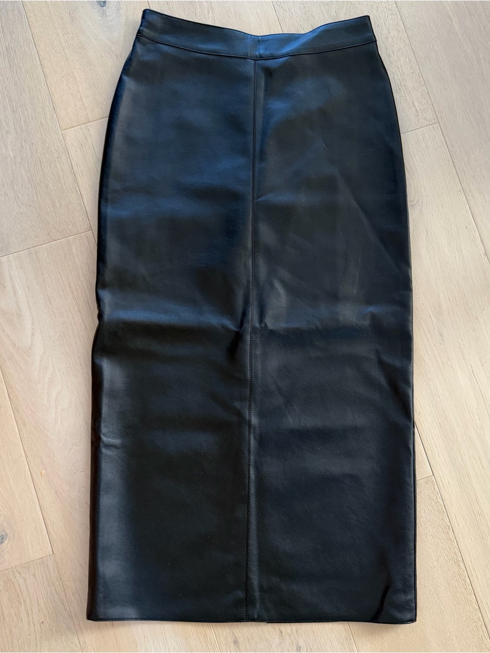 Oak + Fort leather skirt